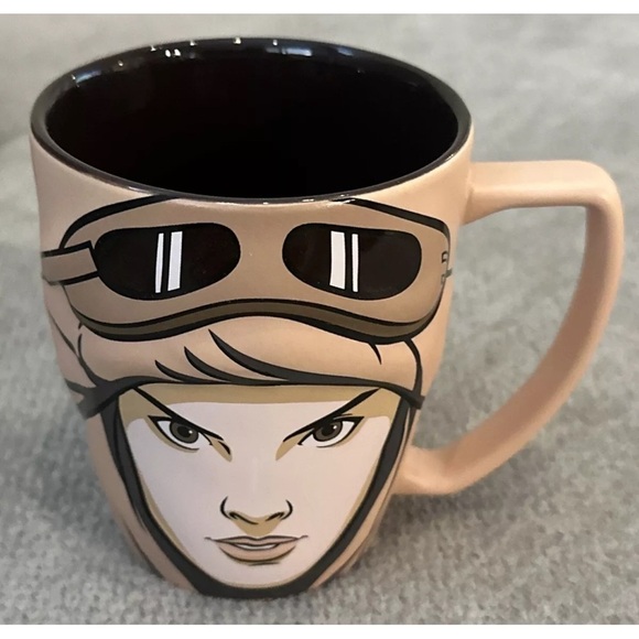 Star Wars 3D Rey Skywalker Jedi Master Mug Disney store 12 oz The Force Awakens - Picture 1 of 3